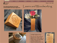 Tablet Screenshot of lasersandwoodworking.com